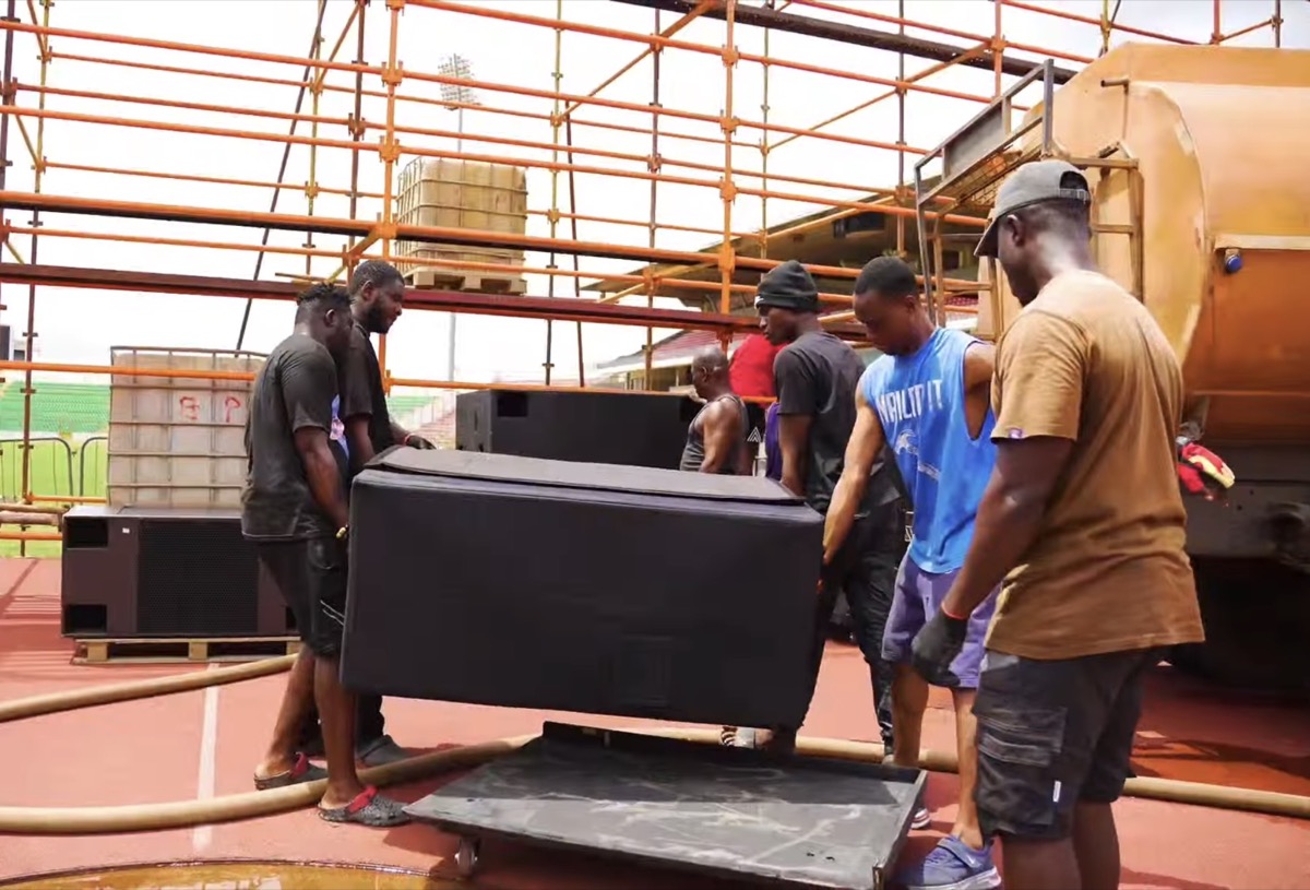 CDI crew working together on production